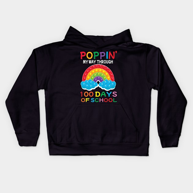 Poppin' my way through 100 days of school.. Kids Hoodie by DODG99